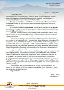 OSA_Lettera_Papa_Francesco
