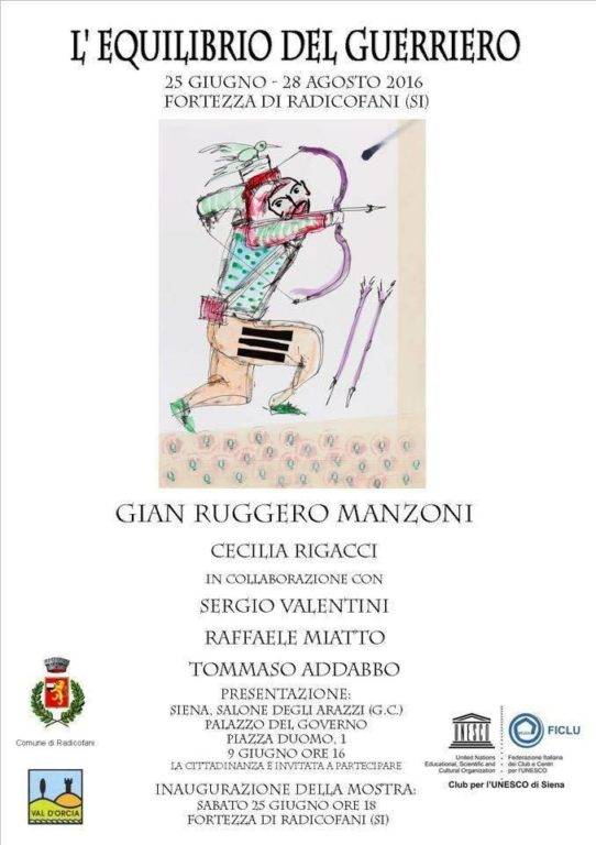 Radicofani_Mostra_equilibrio_Guerriero_2016_locandina