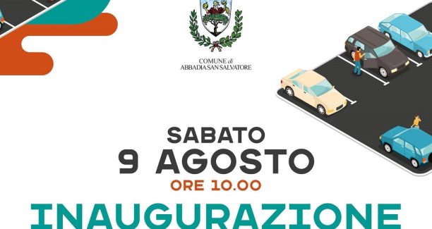 LOCANDINA INAGURAZIONE PARCHEGGIO ABBADIA SAN SALVATORE _n