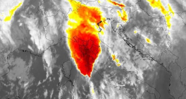 Immagine ripresa da Meteo Lamma Toscana