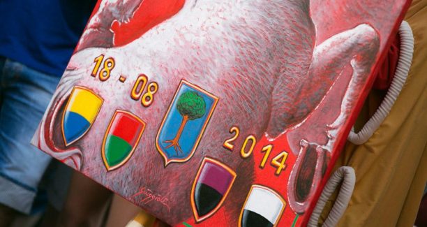 Particolare del Palio di G. Giuggioli - Foto Gabriele Forit - Piancastagnaio (Si)