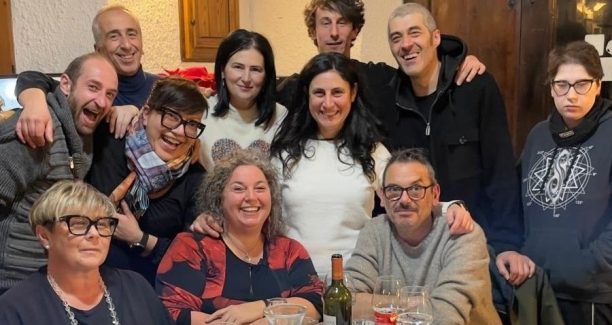 Roberta Mazzuoli con i suoi colleghi