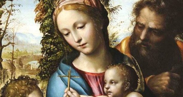 San Quirico d’Orcia, Madonna col Bambino di Bartolomeo Neroni detto il Riccio (particolare)