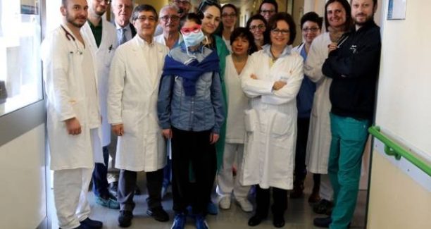 La paziente con lo staff