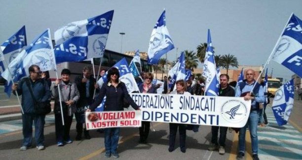 Manifestazione FSI USAE - foto ripresa da www.lurlo.info