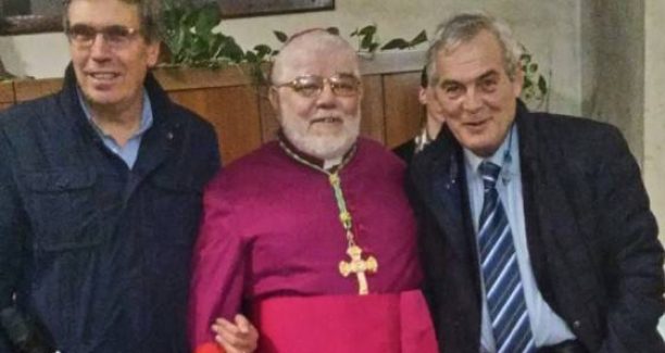 Il Vescovo G. Roncalli tra il Sindaco di Pitigliano, Camilli e Piancastagnaio, Vagaggini