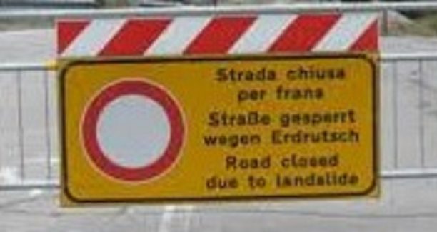 strada chiusa